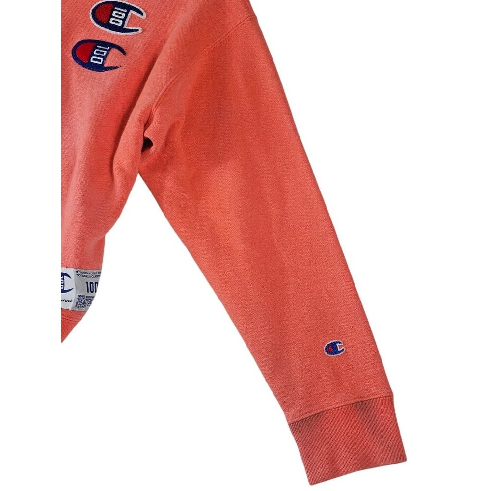 Champion 100 Year Anniversary Crewneck Sweatshirt - Coral - Women's Size XL - Picture 7 of 12